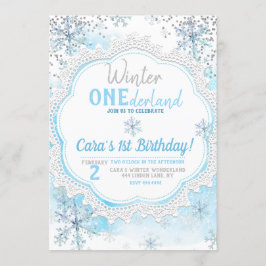 Winter ONEderland 1. Geburtstag Einladung