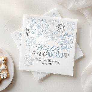 Winter Onederland 1. Geburtstag  Serviette