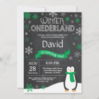 Winter Onederland 1er Anniversaire Invitation
