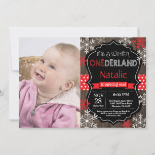 Winter Onederland 1er Anniversaire Invitation