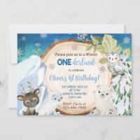 Winter Onederland 1er, invitation de premier anniv