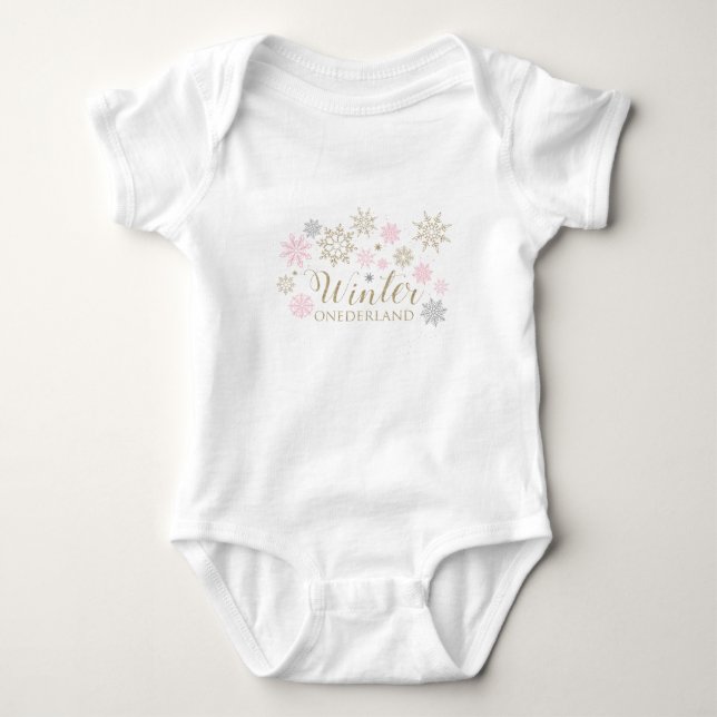 Winter ONEderland Baby Bodysuit Baby Strampler (Vorderseite)