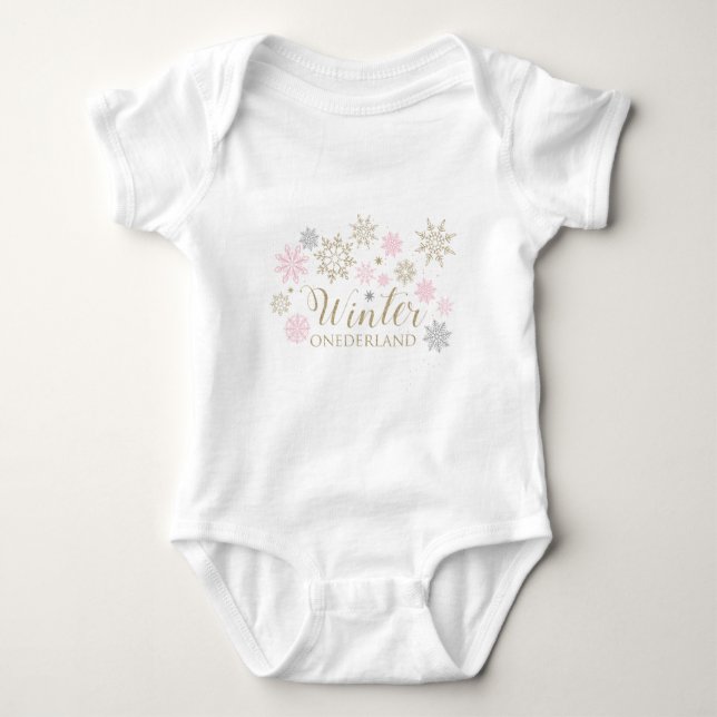 Winter ONEderland Baby Bodysuit Strampler (Vorderseite)