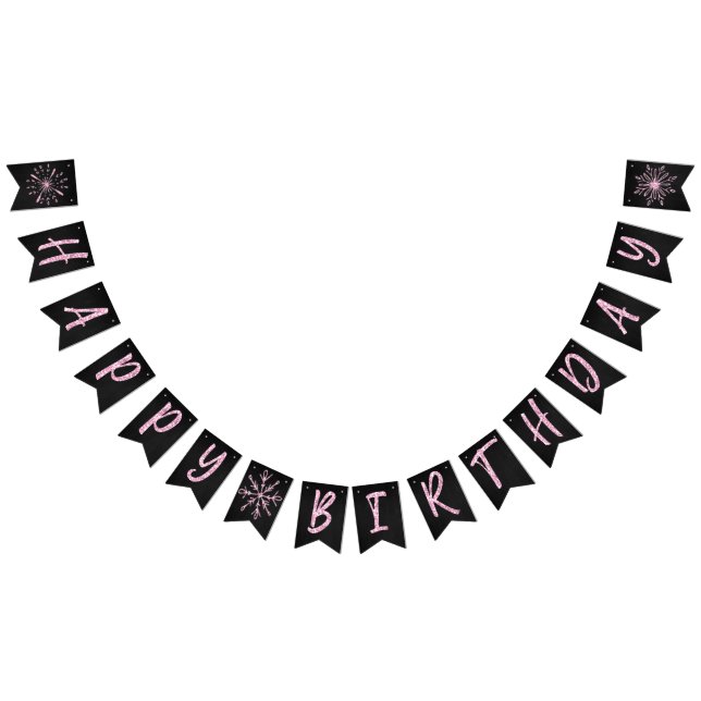 Winter Onederland Bday Banner Snowflakes (Alle)