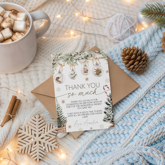 Winter Onederland Dankeskarten Einladung (Von Creator hochgeladen)