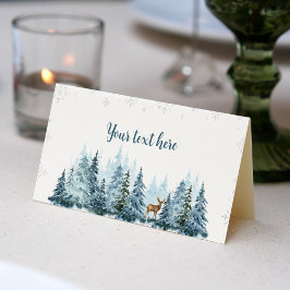 Winter Onederland Dei Christmas Food Platzkarte