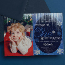 Winter ONEderland Foto Blue 1. Geburtstag