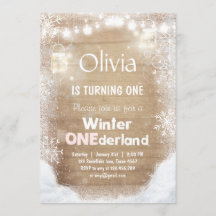 Winter Onederland Geburtstag laden Snow pink Rusti