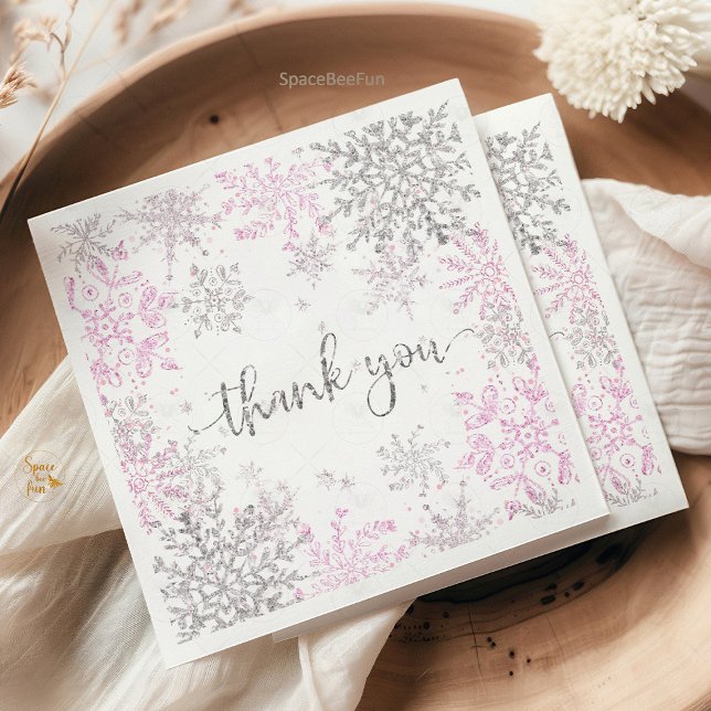 Winter Onederland Geburtstag Serviette (Winter ONEderland birthday napkins, snowflake birthday napkins, winter wonderland party napkins, fro)