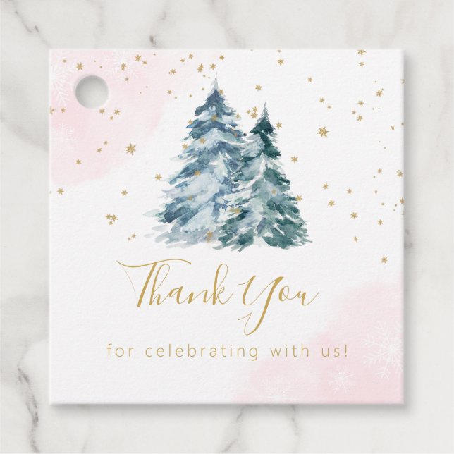 Winter Onederland Geschenkanhänger (Vorderseite)