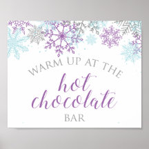 Winter Onederland Hot Chocolate Bar Lila
