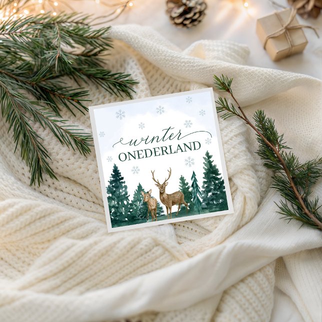 Winter ONEderland-Partyservietten Serviette (Von Creator hochgeladen)