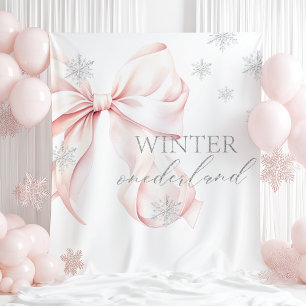 Winter-Onederland-Rosabogen-Hintergrund Wandteppich