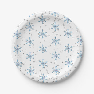 Winter Onederland Snowflake Pappteller