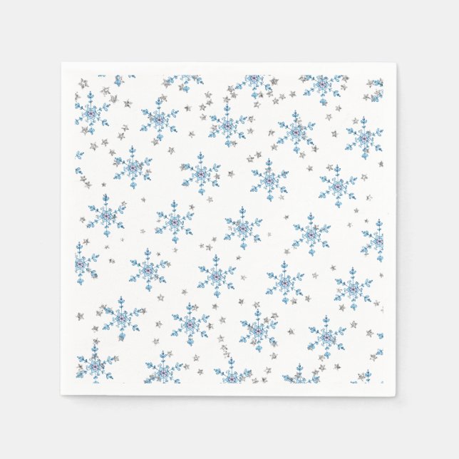 Winter Onederland Snowflake Serviette (Vorderseite)