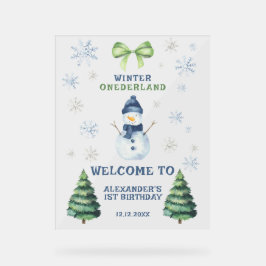 Winter Onederland Snowman 1er anniversaire