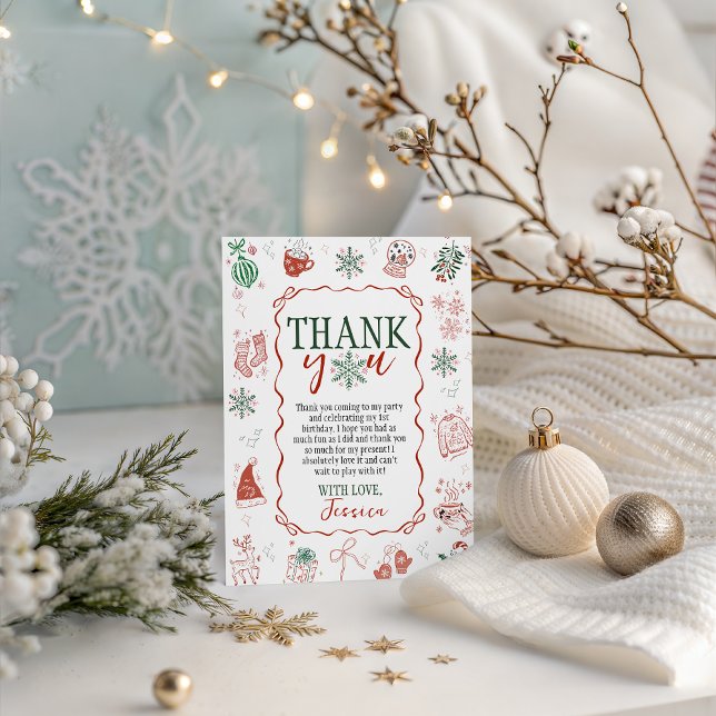Winter ONEderland Thank You Card Einladung (Von Creator hochgeladen)