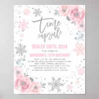 Winter ONEderland Time Kapsel Rosa und Silber