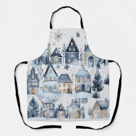 Winter Onederland Weihnachtshäuser Geburtstag Schürze