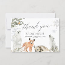 Winter Onederland Woodland Tiere Geburtstag