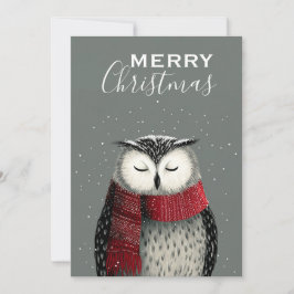 Winter Owl Serenity Weihnachten
