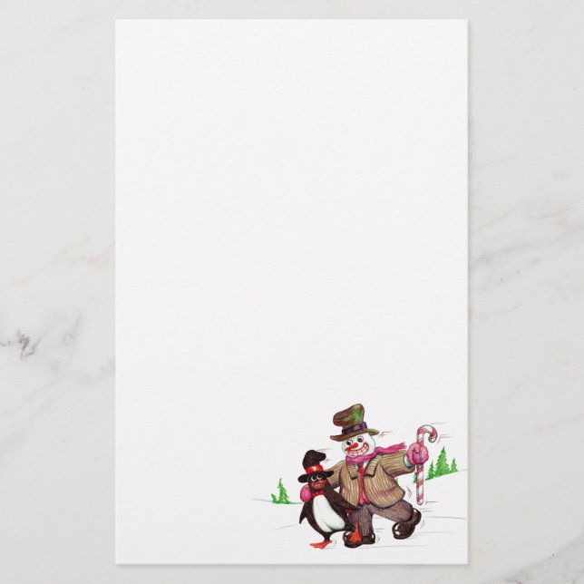 Winter Pals Briefpapier (Vorderseite)