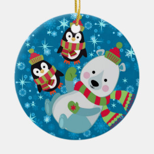 winter pals keramik ornament