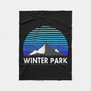 Winter Park Colorado Blaumeisenberg Fleecedecke