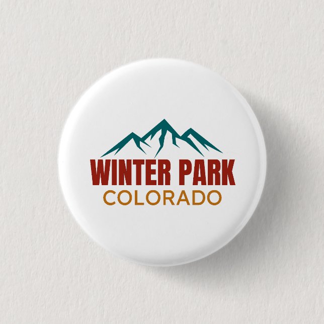 Winter Park Colorado Button (Vorderseite)