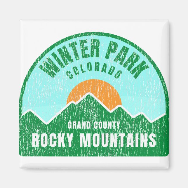 Winter Park Colorado Rocky Mountains Magnet (Vorne)