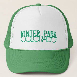 Winter Park Colorado simple casquette vert
