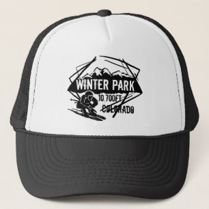 Winter-Park-Colorado-Skiaufzug-Logohut Truckerkappe