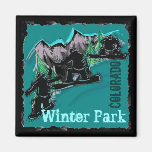 Winter-Park-Coloradosnowboardmagnet Magnet