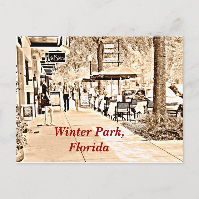 Winter-Park Florida - Postkarte (Vorderseite)