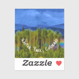 Winter Park Rainbow Patch Aufkleber