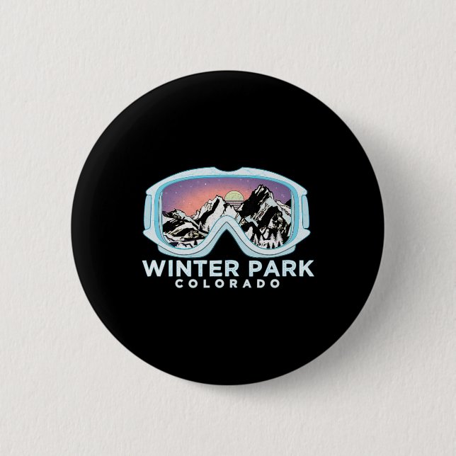 Winter Park Ski Design Winter Park, Co Skifahren S Button (Vorderseite)