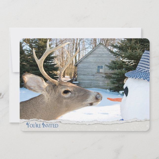 Winter-Party Einladung (Vorderseite)