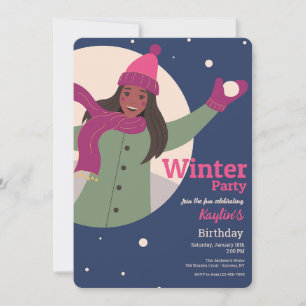 Winter-Party-Einladungen Einladung
