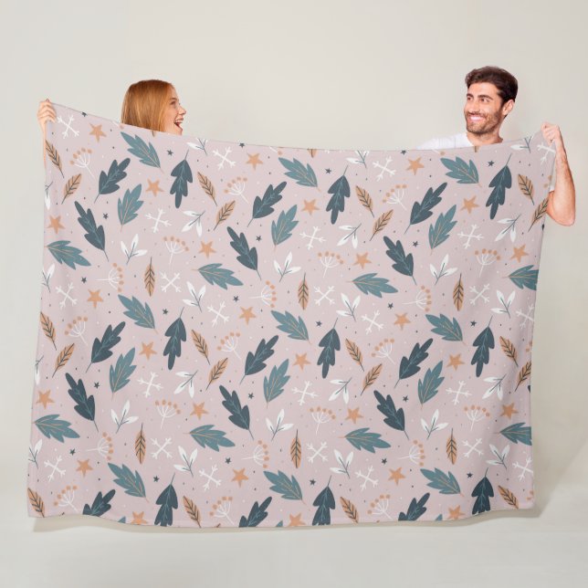 Winter Pattern Design Fleece Blanket (Beispiel)