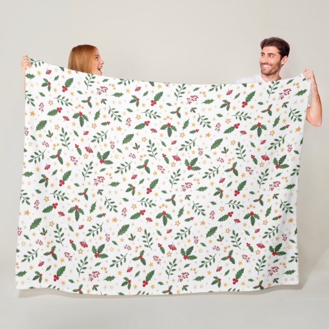 Winter Pattern Design Fleece Blanket (Beispiel)