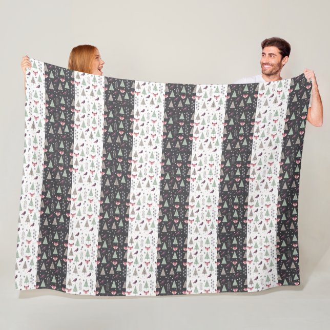 Winter Pattern Design Fleece Blanket (Beispiel)