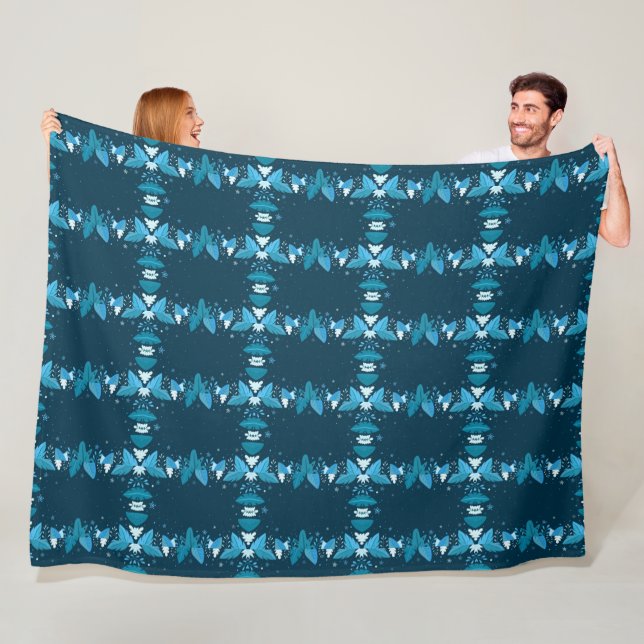 Winter Pattern Design Fleece Blanket (Beispiel)