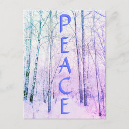 WINTER PEACE2 LIGHT POSTCARD POSTKARTE