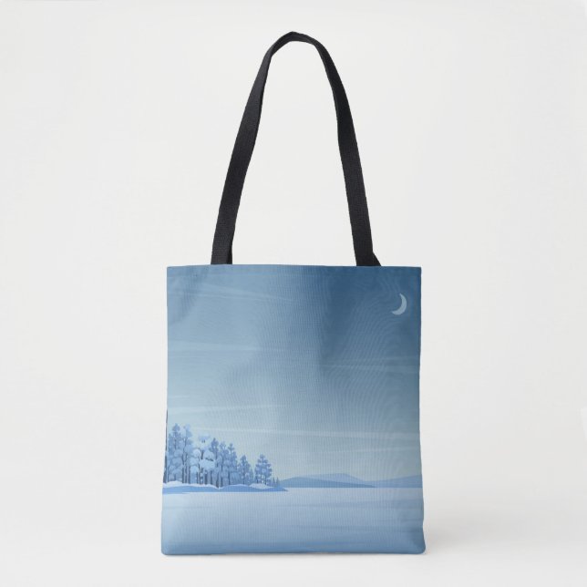 Winter Peace Shopping Errand Tote Bag Tasche (Vorderseite)