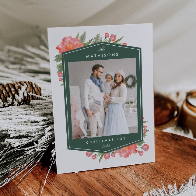 Winter Peony | FOTO Feiertagskarte (Von Creator hochgeladen)