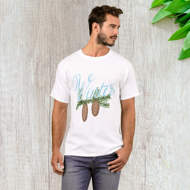 Winter Pine Cones T-Shirt (Von Creator hochgeladen)