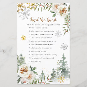 Winter Pine Trees White floral Finden Sie das Gast
