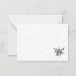 Winter Pinecone Notecards Mitteilungskarte