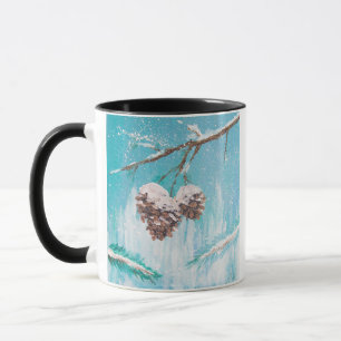 Winter Pinecones Tasse