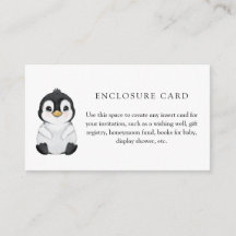 Winter Pinguin Babydusche mit individueller Einsch